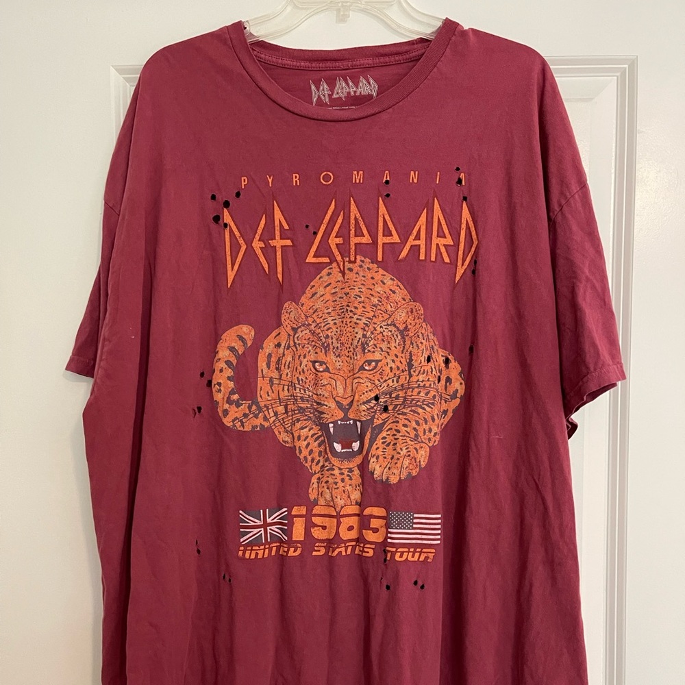 Urban Outfitters Def Leppard T-shirt Dress